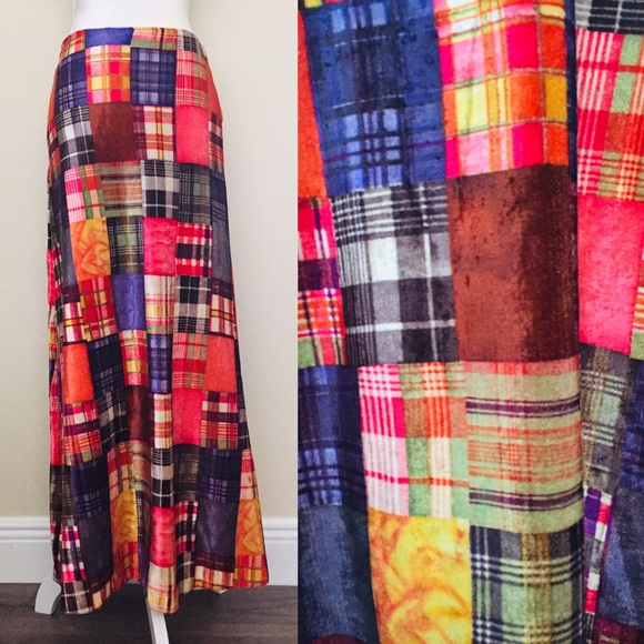 Vintage Dresses & Skirts - Bright Vintage 60’s Long Skirt